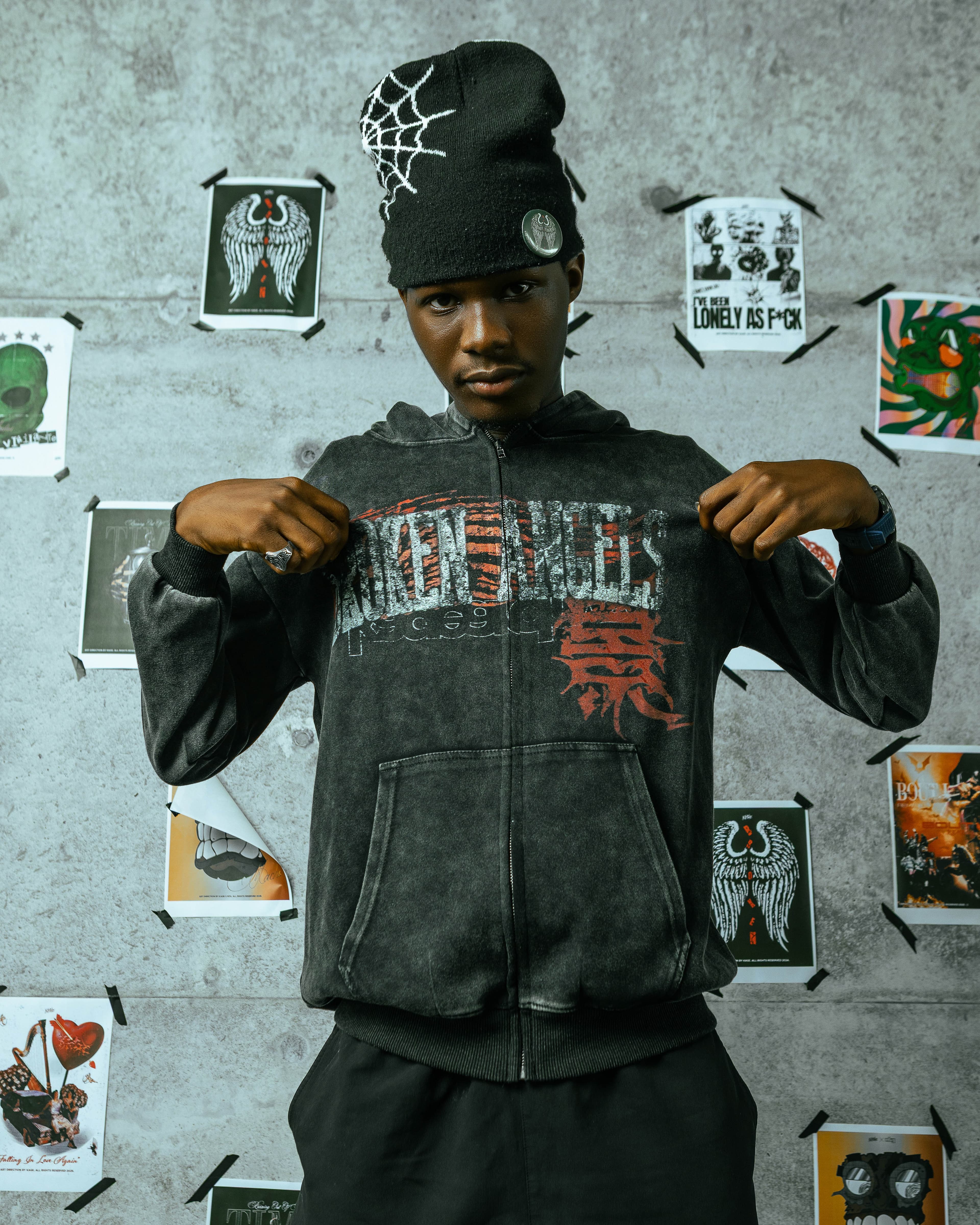 KAGEARCHVS BROKEN ANGELS HOODIE
